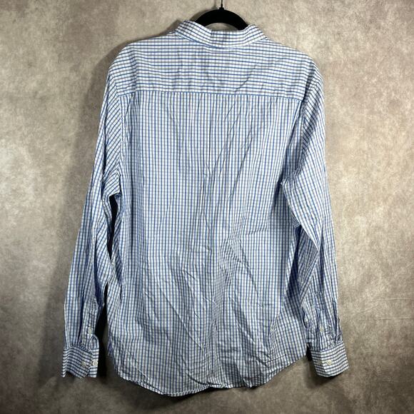 Simply Southern Shirt Mens Size XL White Blue Plaid Button Down Casual Preppy - Picture 5 of 9